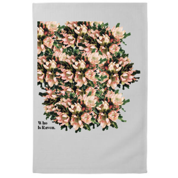 Pink Banksia Cotton Tea Towel Thumbnail