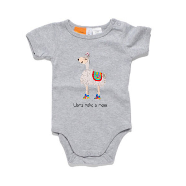 Llama Make A Mess Mini Me Onsie Thumbnail