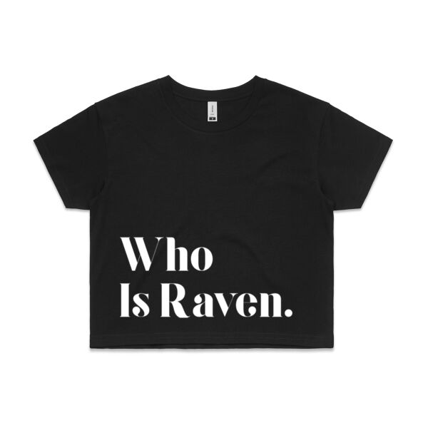 White Logo Crop Tee Thumbnail